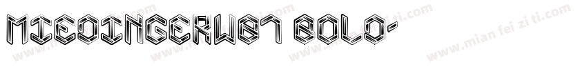 MiedingerW01 Bold字体转换